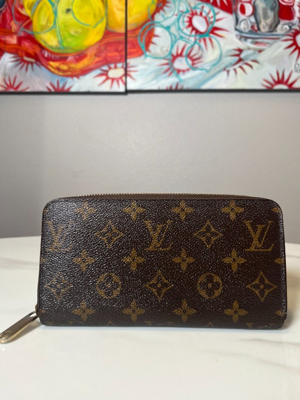 Louis Vuitton Monogram Zippy Wallet Zip Around + Dust Bag